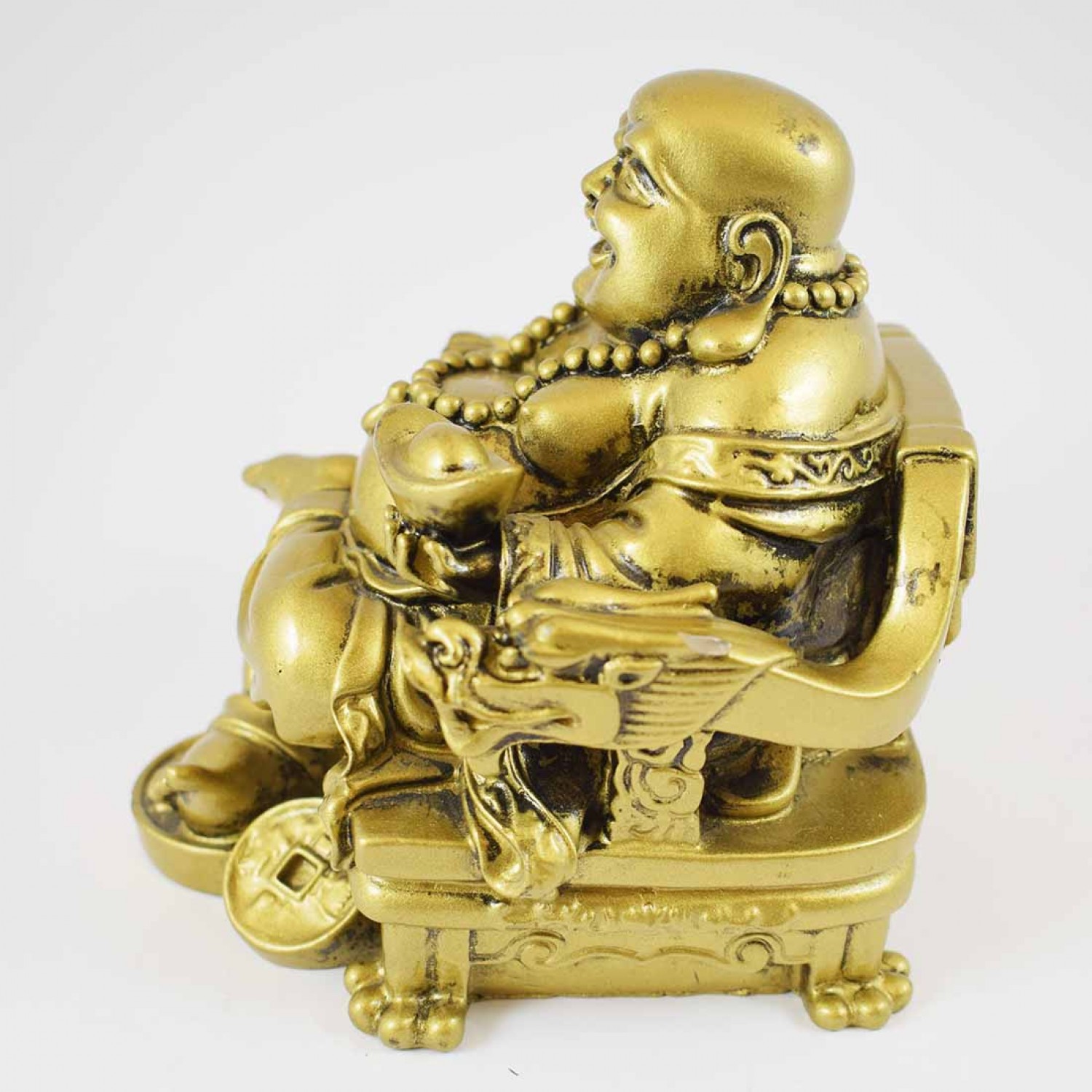 resin laughing buddha statue